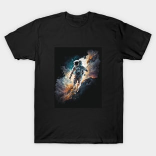 The Falling Astronaut, Space, Astronaut, galaxy Design T-Shirt